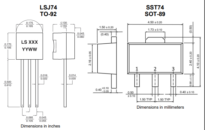 LSJ74,SST74超低噪聲單P通道晶體管Linear Systems LSJ74,SST74超低噪聲單P通道晶體管Linear Systems