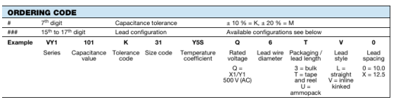 VY1222M47Y5UQ6TV0陶瓷圓片電容器VISHAY 訂購(gòu)指南 VY1222M47Y5UQ6TV0陶瓷圓片電容器VISHAY 訂購(gòu)指南