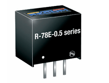 Recom R-78E-0.5系列非隔離式 DC/DC 開關(guān)穩(wěn)壓器模塊