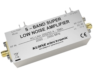 Kuhne Electronic 的 KU LNA 200250 A SMA超低噪聲前置放大器 Kuhne Electronic 的 KU LNA 200250 A SMA超低噪聲前置放大器